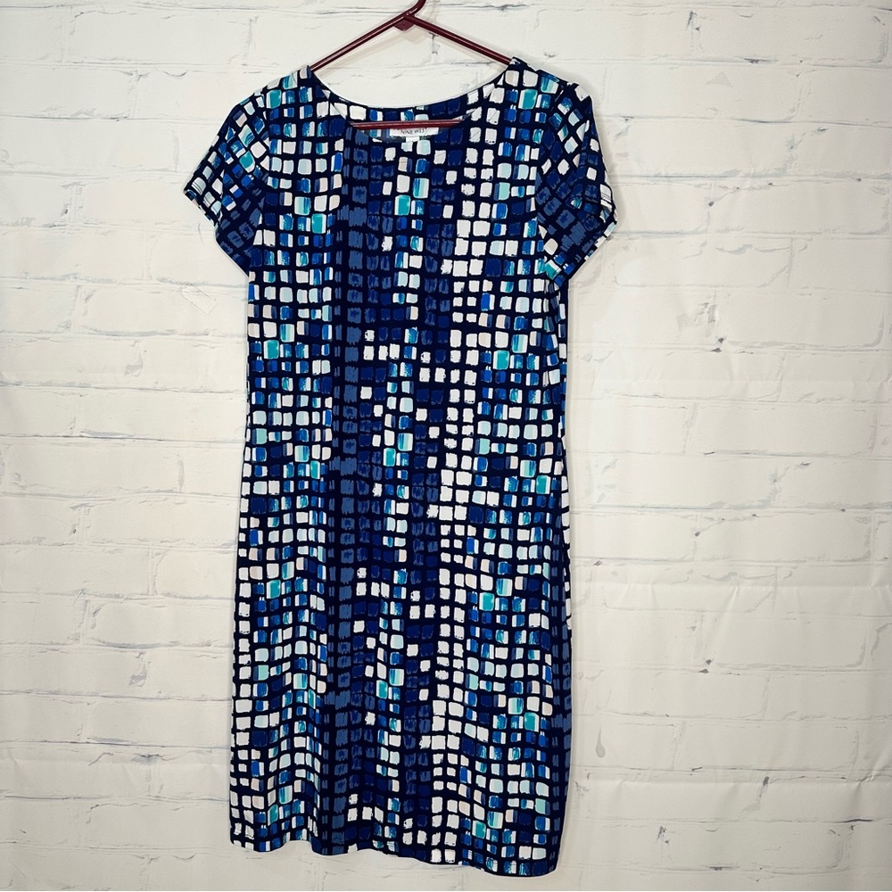 Women’s Nine West Size Small Short Sleeve Multi Color Dress